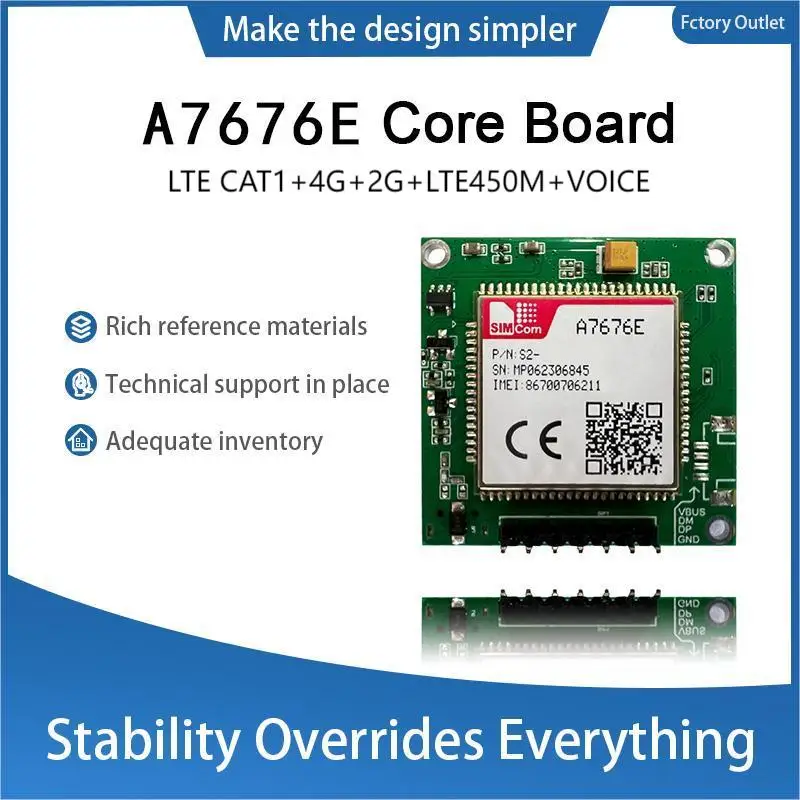 SIMCOM A7672E-LASE A7672E-FASE A7672SA-LASE A7672SA-FASE A7672G-LABE A7676E Core Board Support Voice