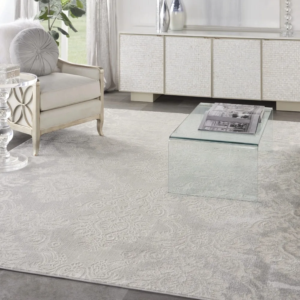 

Elation Farmhouse Ivory Grey Area Rug