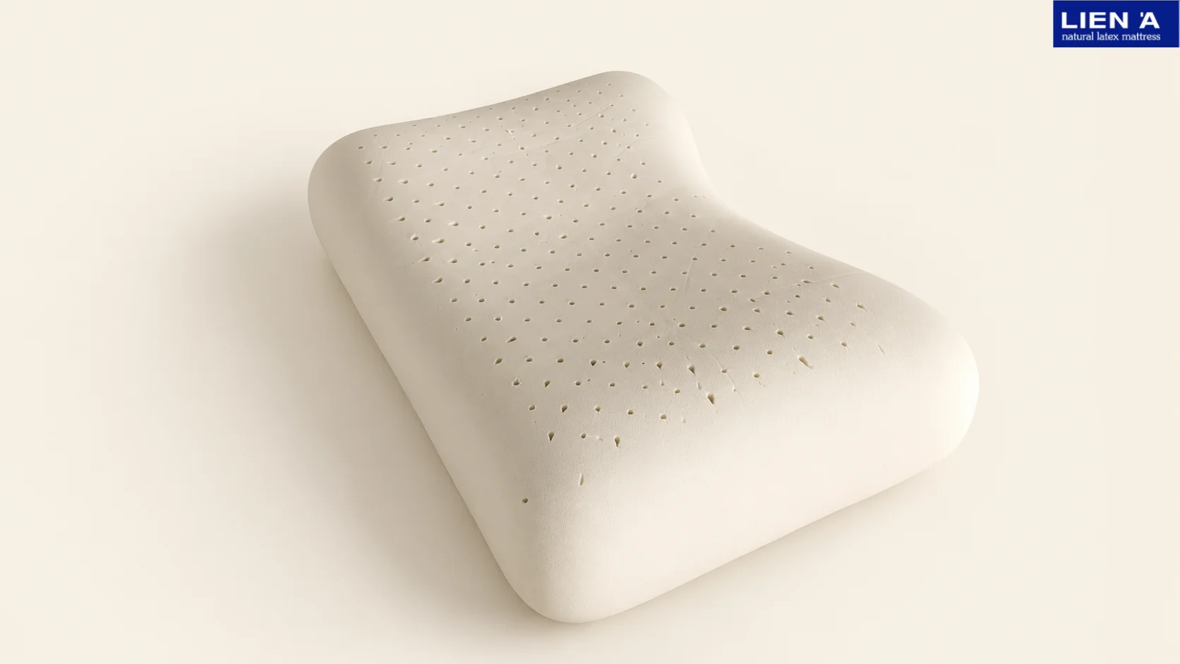 LIEN' A Premium Ergonomic Latex Peanut Pillow – Contoured Neck Support & Breathable Comfort