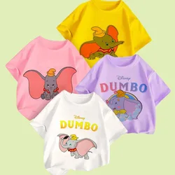 Cotton Baby T Shirt Disney Baby Kids Boy Girl Children Dumbo Short Sleeves Summer Clothing Children's tshirt Tee Toddler Clothes