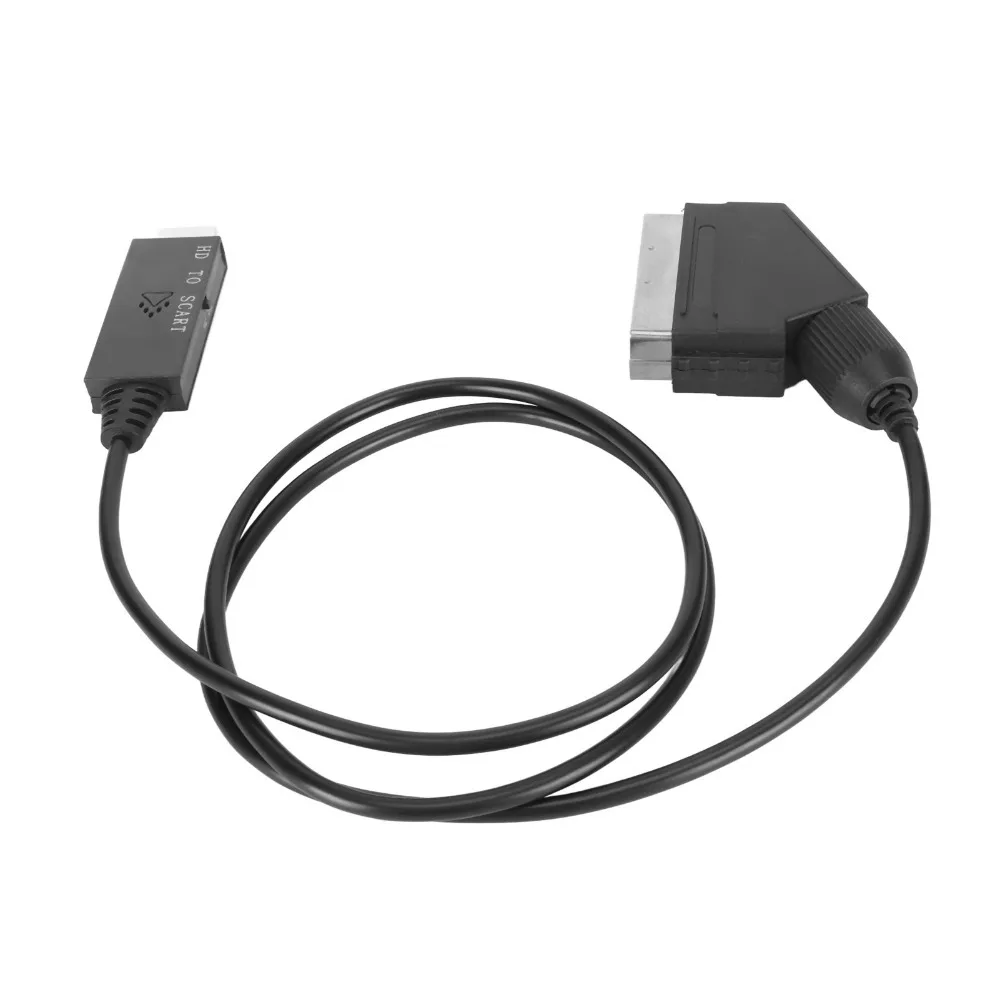 Support PAL NTSC HD Multimedia Interface Cable HD Digital Multimedia Interface SCART Converter Adapter for TV VHS VCR DVD