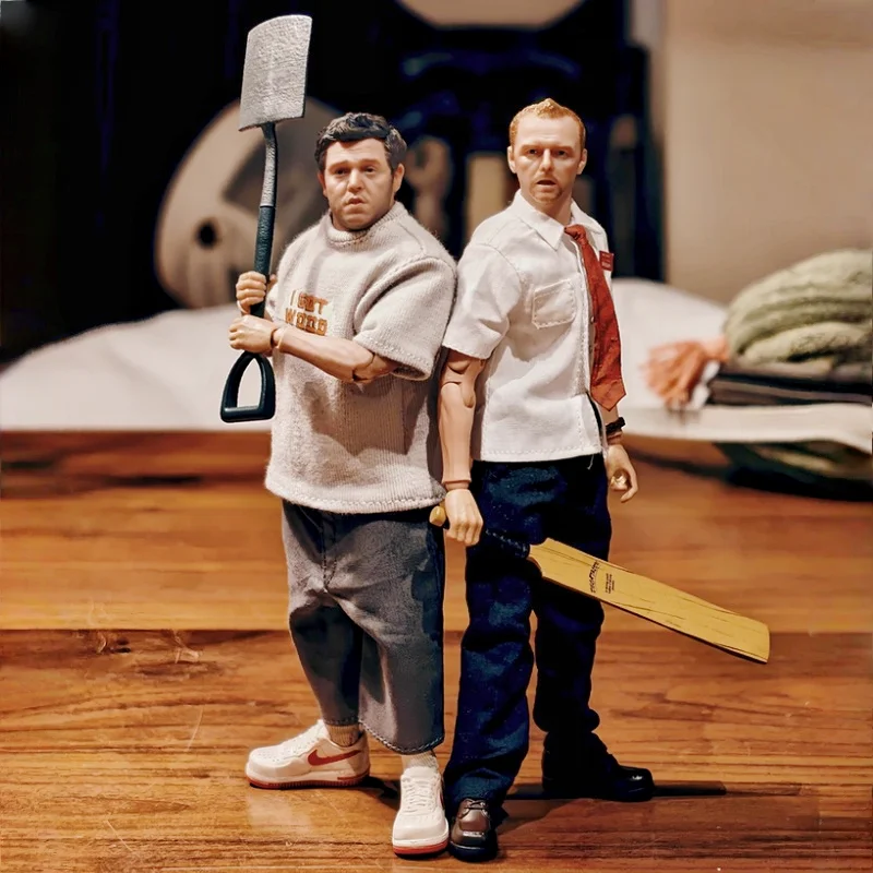 Jouets artisanaux de jeu de 6 pouces, Shaun Of The Dead Zombie, Version mince et grasse, figurine d'action, jouet articulé mobile, ornement de bureau, en Stock