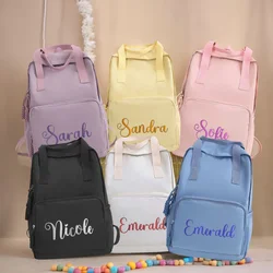 Bolsa escolar bordada personalizada para crianças, Mochila com nome personalizado, Mochilas escolares, Presente para crianças, Volta às aulas