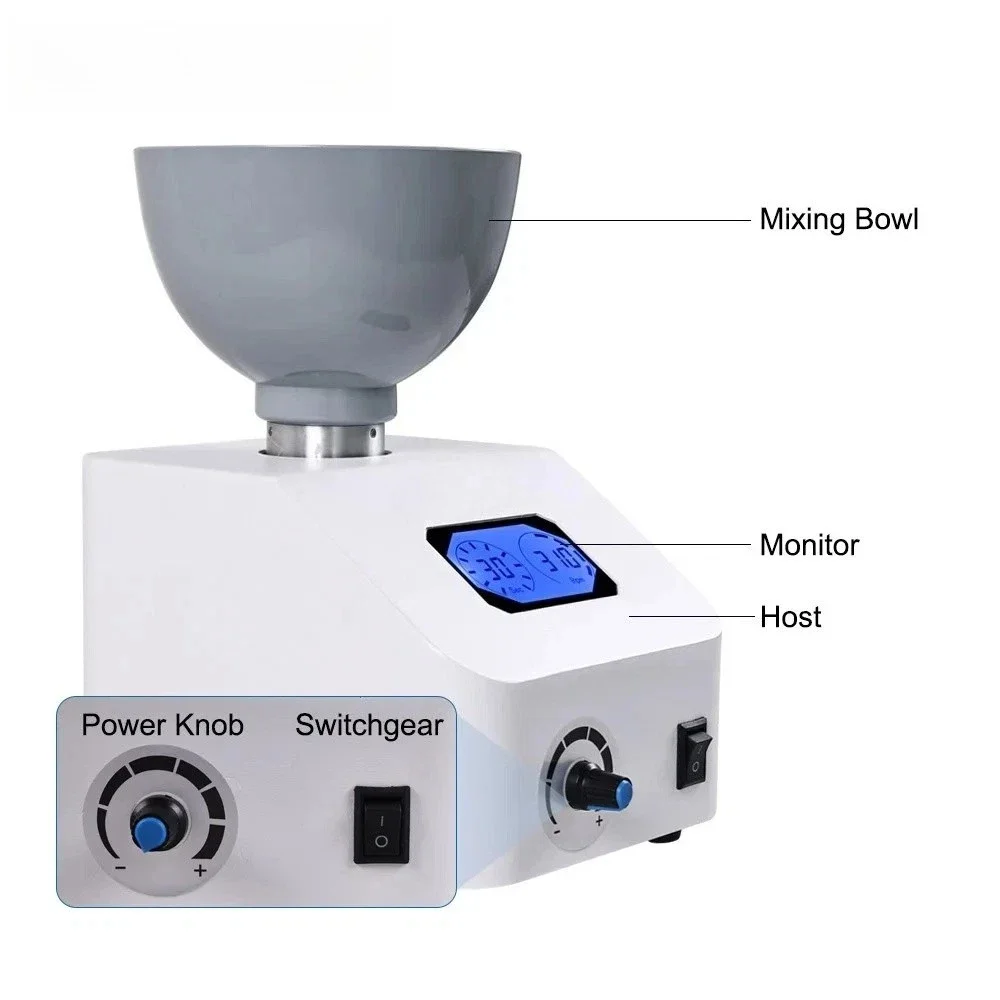 

Dental Lab Alginate Mixer Impression Materials Gypsum Mixing Machine Foot Pedal Gypsum Blender