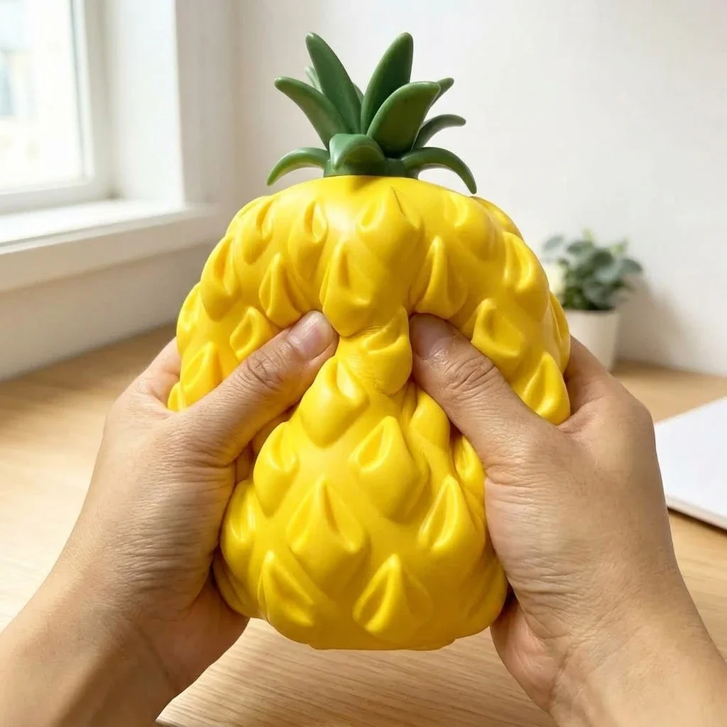 Hot 22CM Giant Pineapple Squishy Toy Extra Large Slow Rising Fidget Squeeze Ball Stress Relief Sensory Toy Fruit Gift for Adults