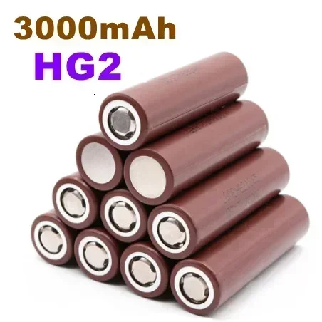 3.7V 18650- Hg2 3000mAh Li-Ion Rechargeable Battery for Hg2 Power Supply Discharge 20A Rechargeable Battery New Original CE