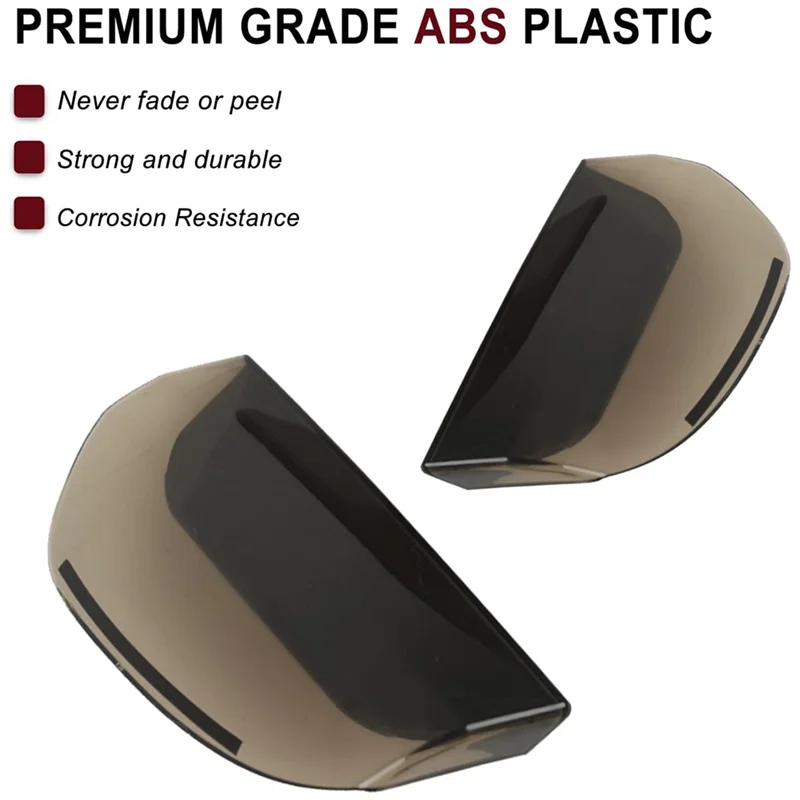 A11F-Tail Light Cover Taillight Cover Guard Trim Frame Accessories For Ford Mustang 2015 2016 2017, Smoke Black