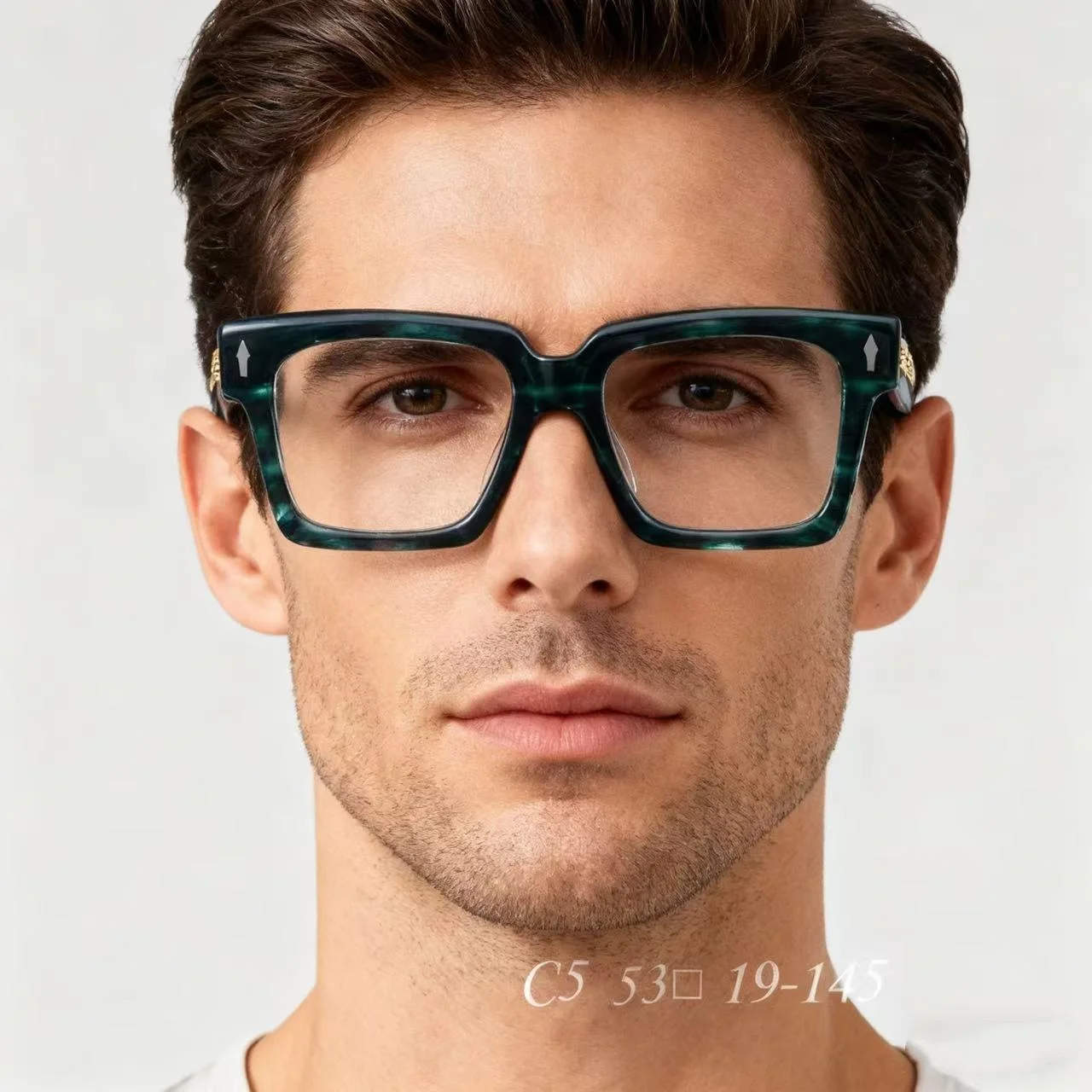 

Handmade Acetate Glasses Frame Men New Quality Vintage Optical Eyeglasses Frame Retro Luxury Brand Designer Eyewear
