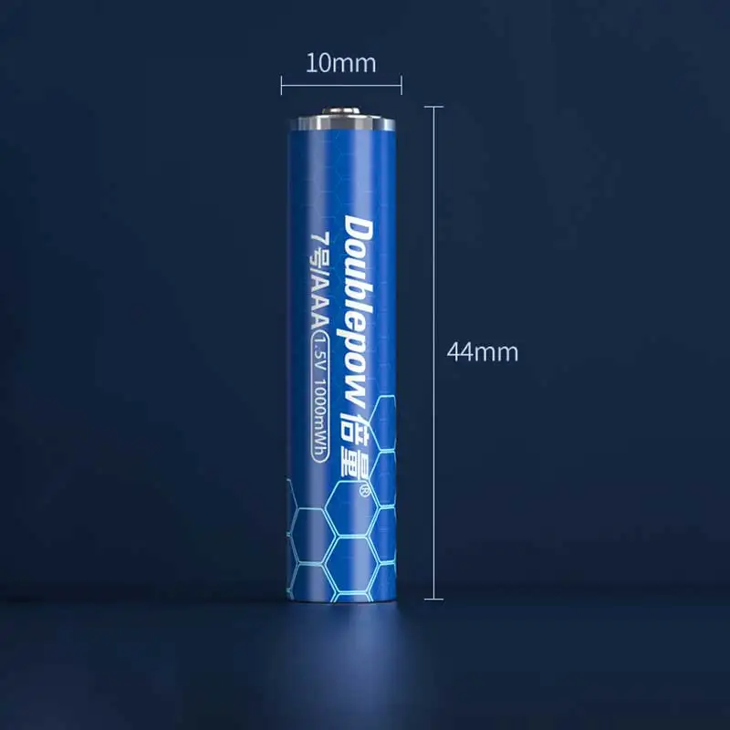 Перезаряжаемая литий-ионная батарея 1,5 в AAA МВт/ч USB для пульта дистанционного управления беспроводной мыши USB-кабель высокой емкости