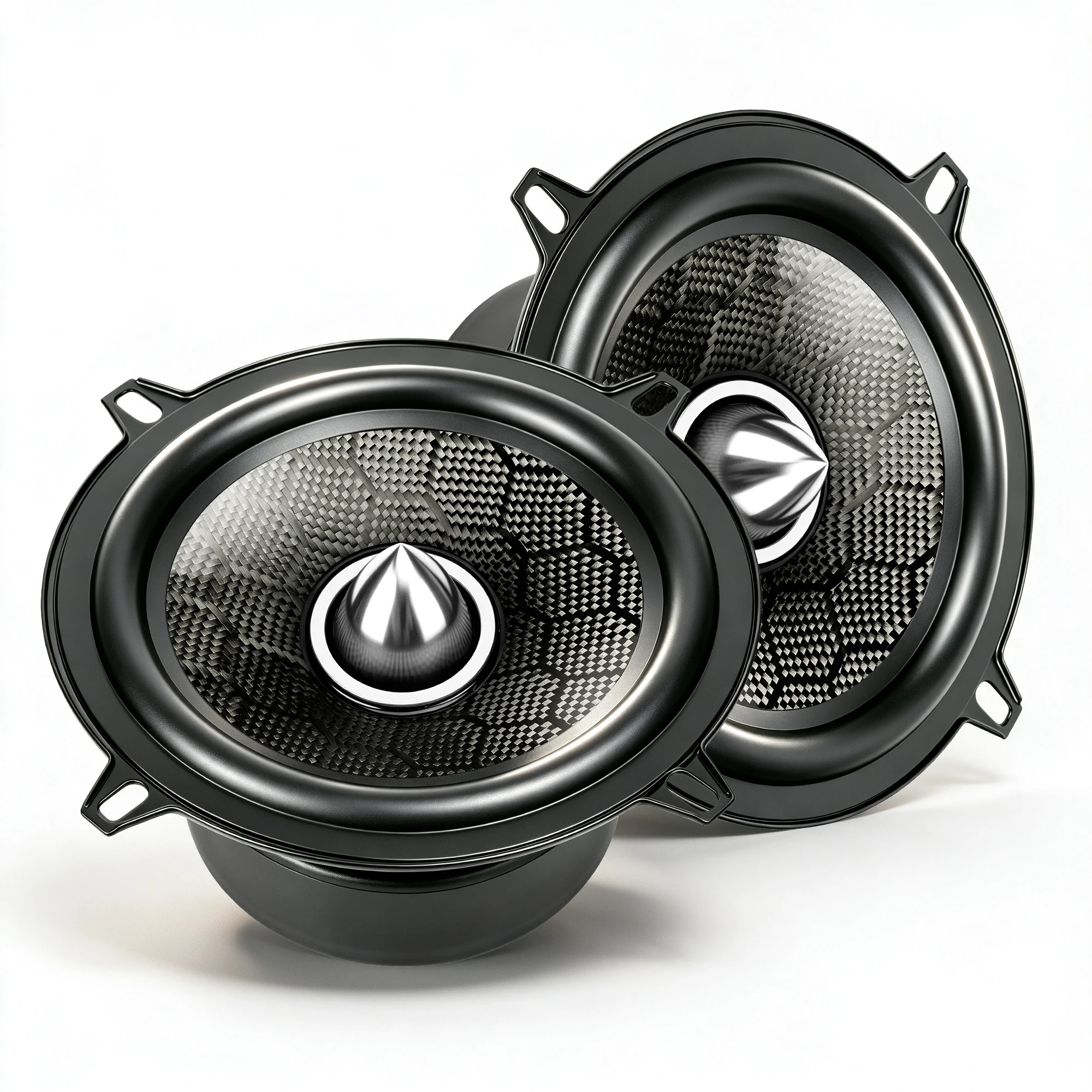 XPIAA CarbonForce 2pcs 5 Inch Speakers 700W Peak Bullet Shaped HIFI 4 Ohm Multimedia Cinema universal Speaker Automobile Parts