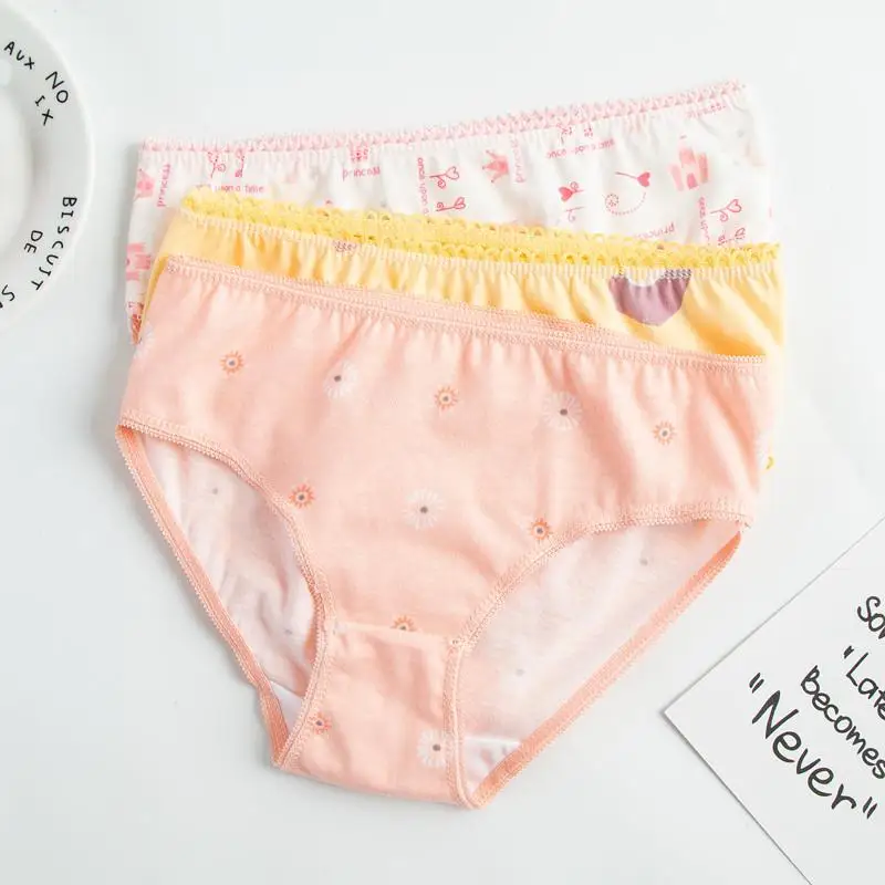 Hot Sale 12 Pcs/lot Baby Kids Girls Underwear Briefs Panties Short Colorful Panties Children Cotton Briefs