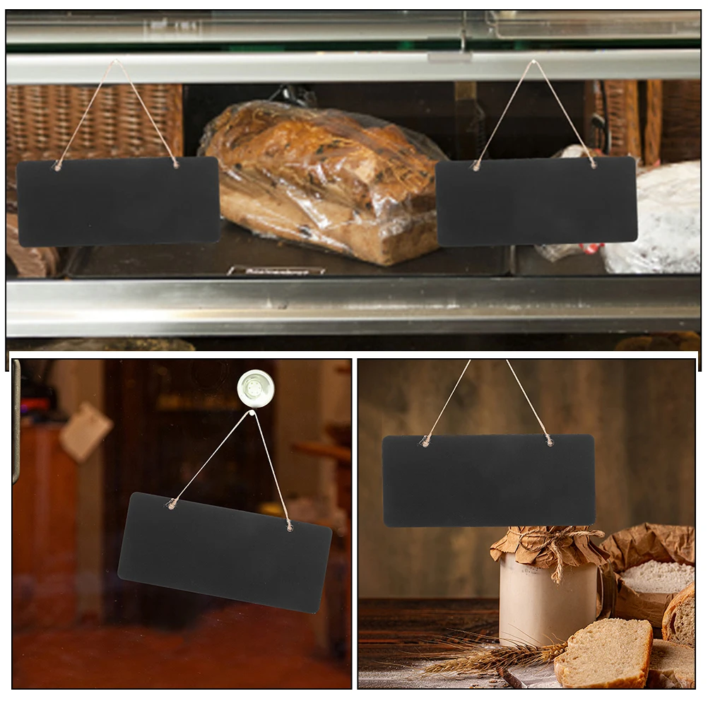 

12pcs Mini Wooden Chalkboard Hanging Signs Reusable Erasable Message Board For Flower Store Decorative Price Tag Lightweight