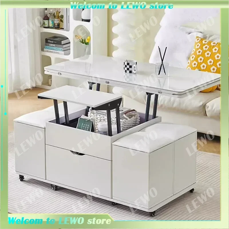

Storage Living Room Coffee Table Trau Modern White Nordic Mobile Coffee Table Mesa Lateral Apartamento Couchtisch Furniture