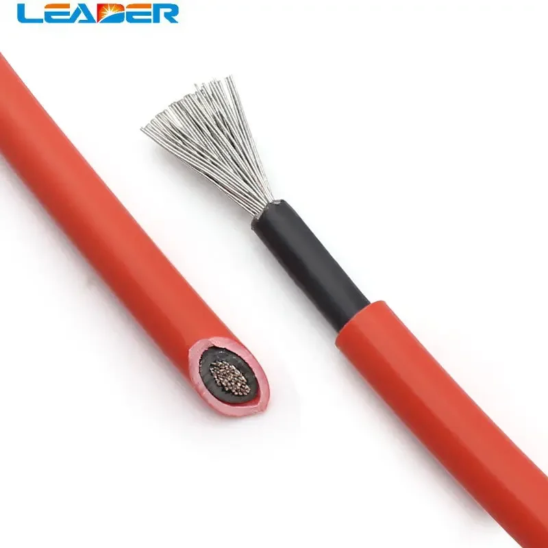 LEADER 100m/roll 2.5mm Sq (14 AWG) Photovoltaic High Quality Cable for PV Panels Connection/ PV Cable with UV  Approval Solar