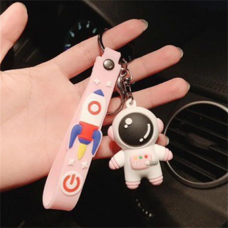 Trendy Astro Cartoon Dundun Panda Astronaut Keychain Doll Bag Pendant Keychain Pendant