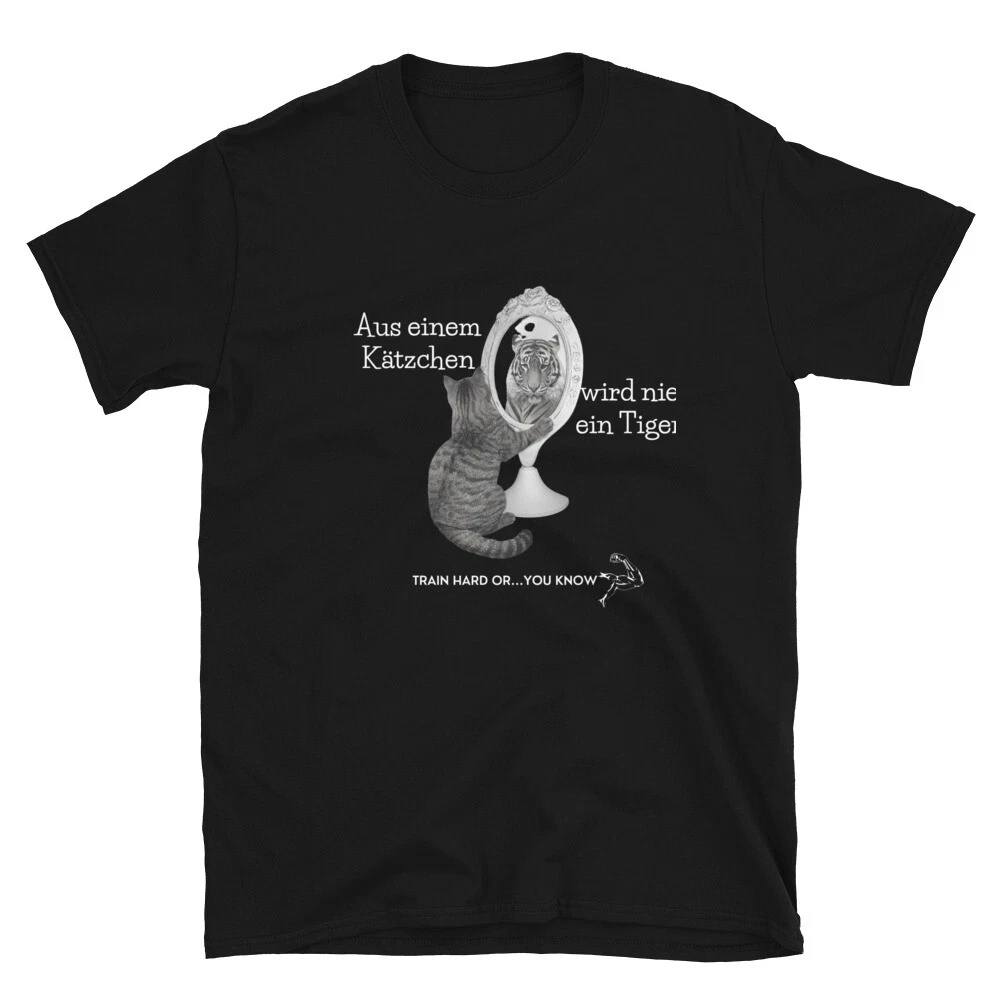 

Cat Training Graphic Printing Summer Autumn Winter Luxury Brand Pure Cotton Men's and Women's T-shirt Short Sleeve Outdoor