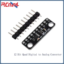 MCP4728 12 Bits I2C Digital To Analog Converter GY-MCP4728 Low Power Consumption DAC Breakoout Sensor Module for Arduino