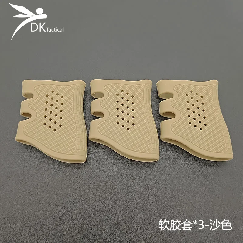 Tactical Rubber Airsoft Accessories Anti-slip Breathabl Pistol Cover For AR15 HK416 M4 M16 G17 G19 G22 Hunting Weapon Part