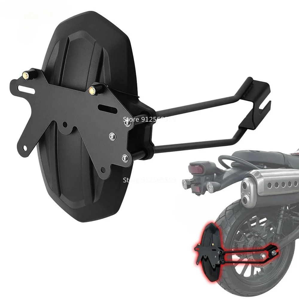 For Honda Rebel CMX250 CMX300 CMX500 CL250 CL300 CL500 Rear Mudguard Splash Guard Fender Steel Bracket License Plate Kit