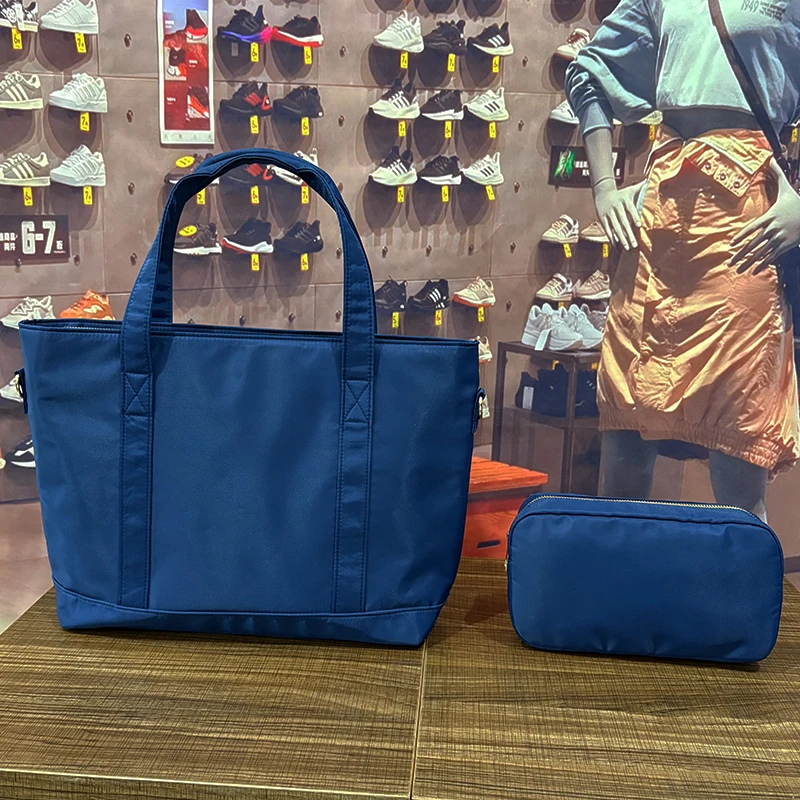 Travel Makeup Bag Backpack Handbag Luggage Bag Set Navy Blue Outdoor Waterproof Waist Bag Lunch Bag First Travel Storage Set