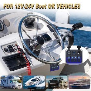 Voltímetro Rocker Switch Panel, Carregadores USB, Luz Toggle, Acessórios para Barco, Carro Marinho, Caravanas de Campista RV, 4 Botões, 12V, 24V 12 principais vendas lancha painel - №4