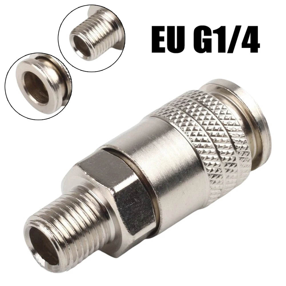 Pneumatic Fitting EU Standard Type Quick Coupling Connector, G14 Male Thread, Seamless Integration with Air Compressor