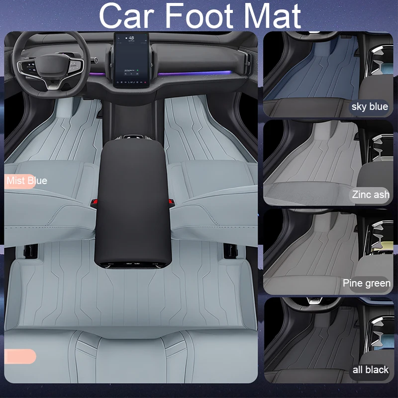 Car Leather Foot Mat For VOLVO EX30 2024 2025 Wire Floor Carpet Protector Waterproof Pad Auto Internal Accessory