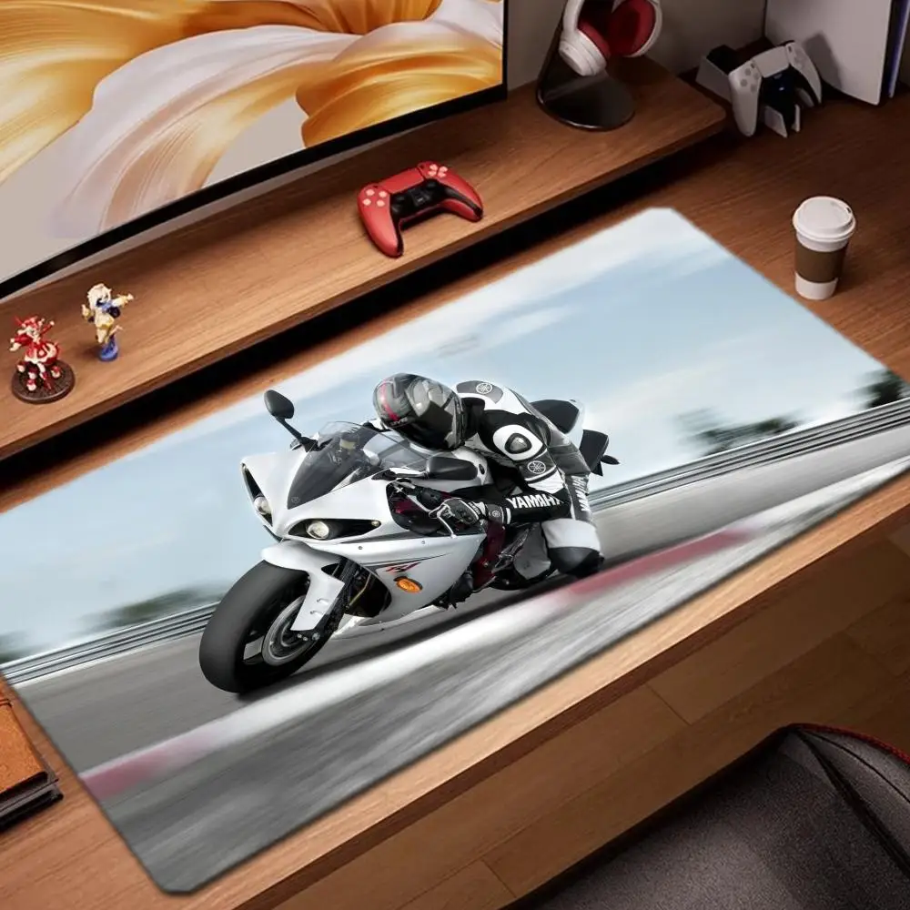 

motorcycle wallpaper Mouse Pad Game Accessories keyboard pad XXL large locking edge 900X400 mm table mat Gaming mousepad