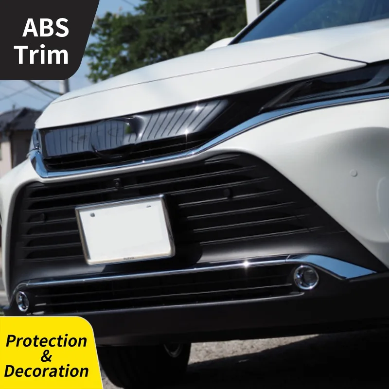 

Для Toyota Harrier 2020 модифицированная гальваническая рамка передней противотуманной фары для Venza, крышка противотуманной фары, 2 шт., внешние аксессуары из АБС-пластика автомобиля