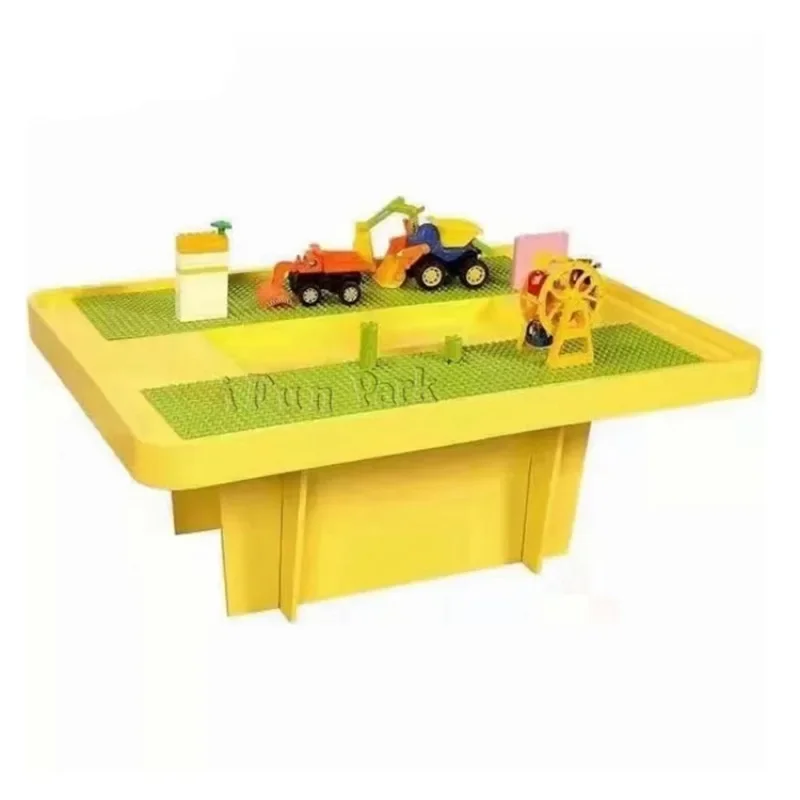 

Kids Toy assembly handmade table Building Blocks Play Table Children DIY Plasticine Indoor Zone