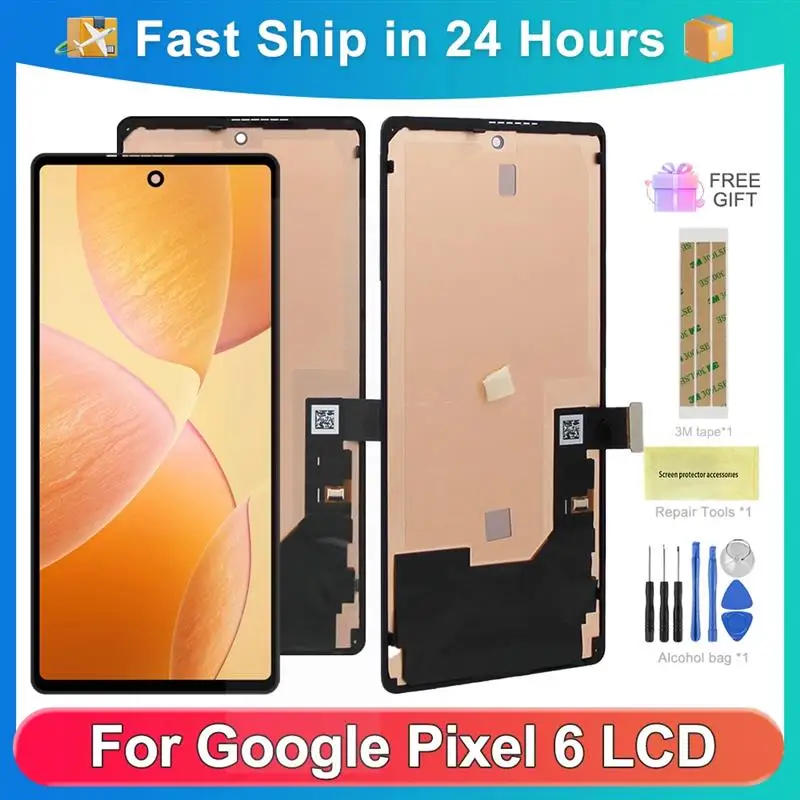 New For Google Pixel 6 For AMOLED 6.4''Google Pixel 6 GB7N6 G9S9B16 G9S9B LCD Display Touch Screen Digitizer Assembly