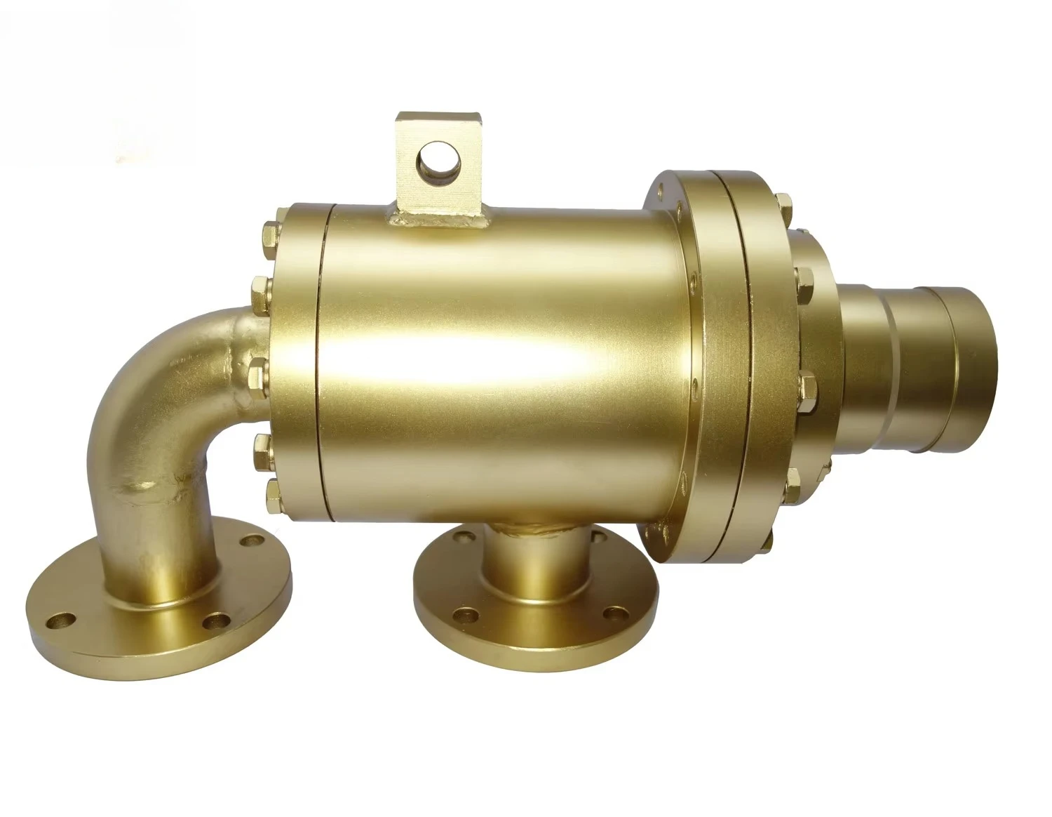 High Temperature Brass Rotary Joint for Hot Oil Deublin Flange Union Low Pressure Casting Technique