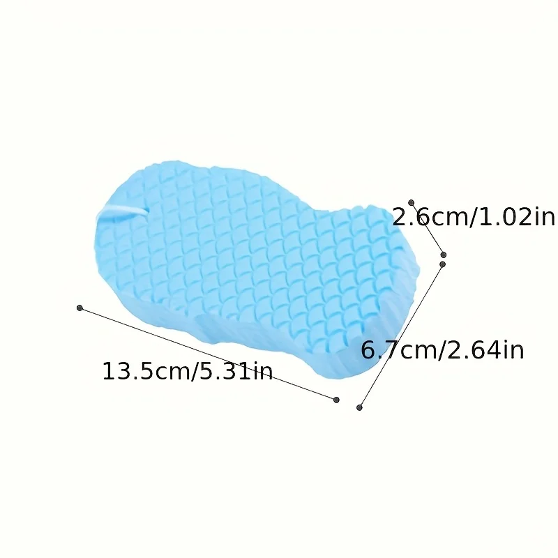 Exfoliating bath towel, three-dimensional textured design, soft and skin-friendly bathing sponge suitable for showering