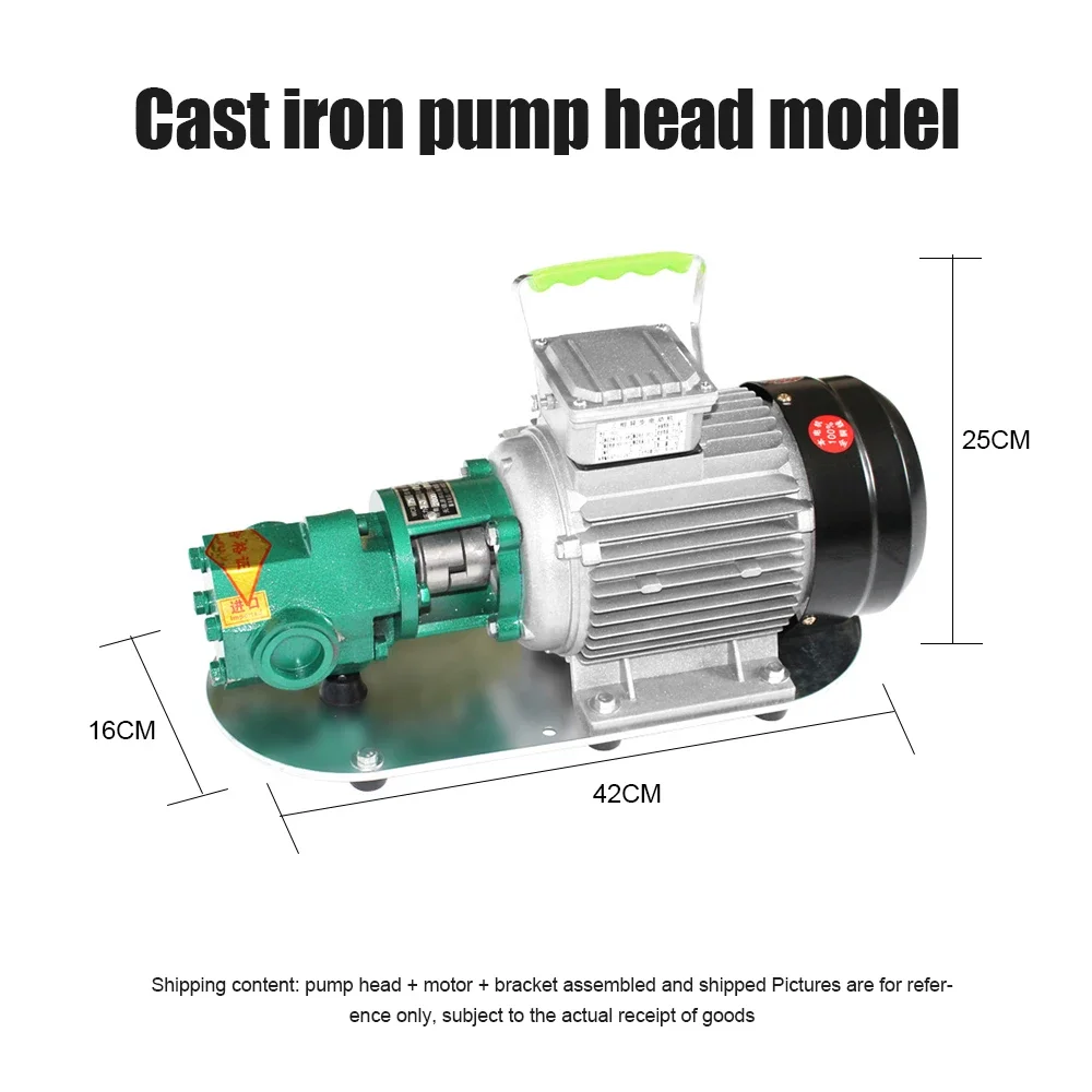 TAO Stainless Steel Self-priming Gear Pump 220V 380V Hydraulic Oil Motor Oil  Edible Oil High Flow Electric Suction Pump