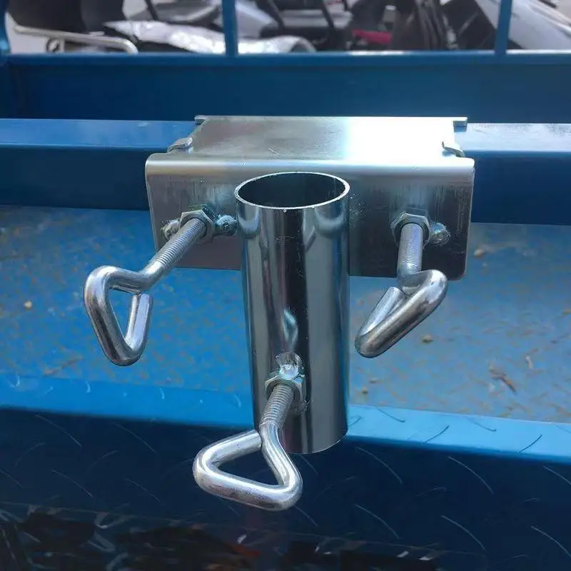 

Rain Umbrella Stand Clamp Fixed Bracket Tricycle Large Umbrella Support Sunshade Rainproof Clamp Stand for Street Stall