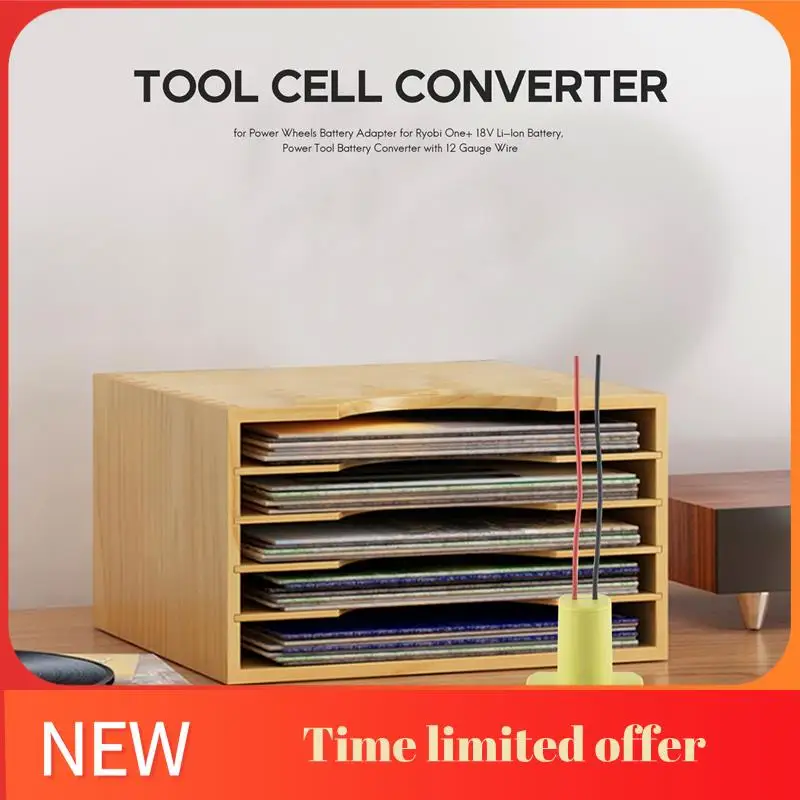 ABHU For Power Wheels Battery Adapter For Ryobi One+ 18V Li- Battery, Power Tool Battery Converter With 12 Gauge Wire