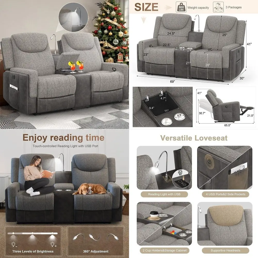 

88 Inch Modern Larger Sofa, Velvet Recliner Couch with Storage, Charging Ports, Side Piano Key Design, Comfy Heightened Backres