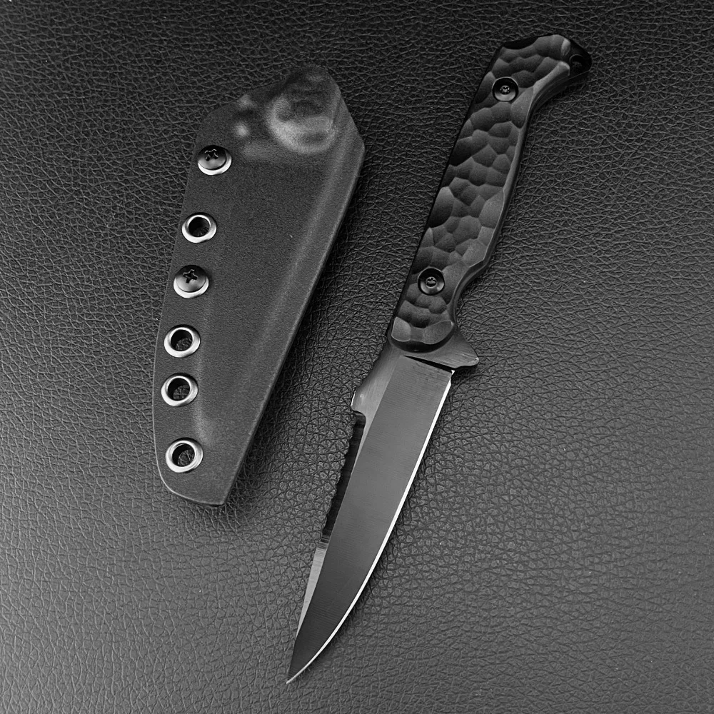 Jungle Best-selling Daily Hiking Climbing Straight Knife Sheath 7Cr13Mov Blade Nylon Fiber Handle Outdoor Camping Fishing Knife