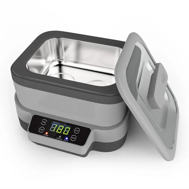 Limpiador ultrasónico de 1.2L JP-1200, placa de circuito de reloj de gafas de joyería, máquina de limpieza ultrasónica de tipo dividido pequeño, 110/220V