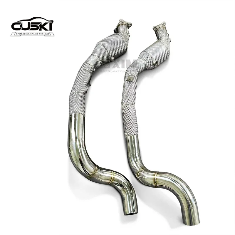 Pertains to PORSCHE Cayenne 958 4.8 2010-2016 Exhaust mid pipe Downpipe Automotive Exhaust Modification Fittings,Increased power