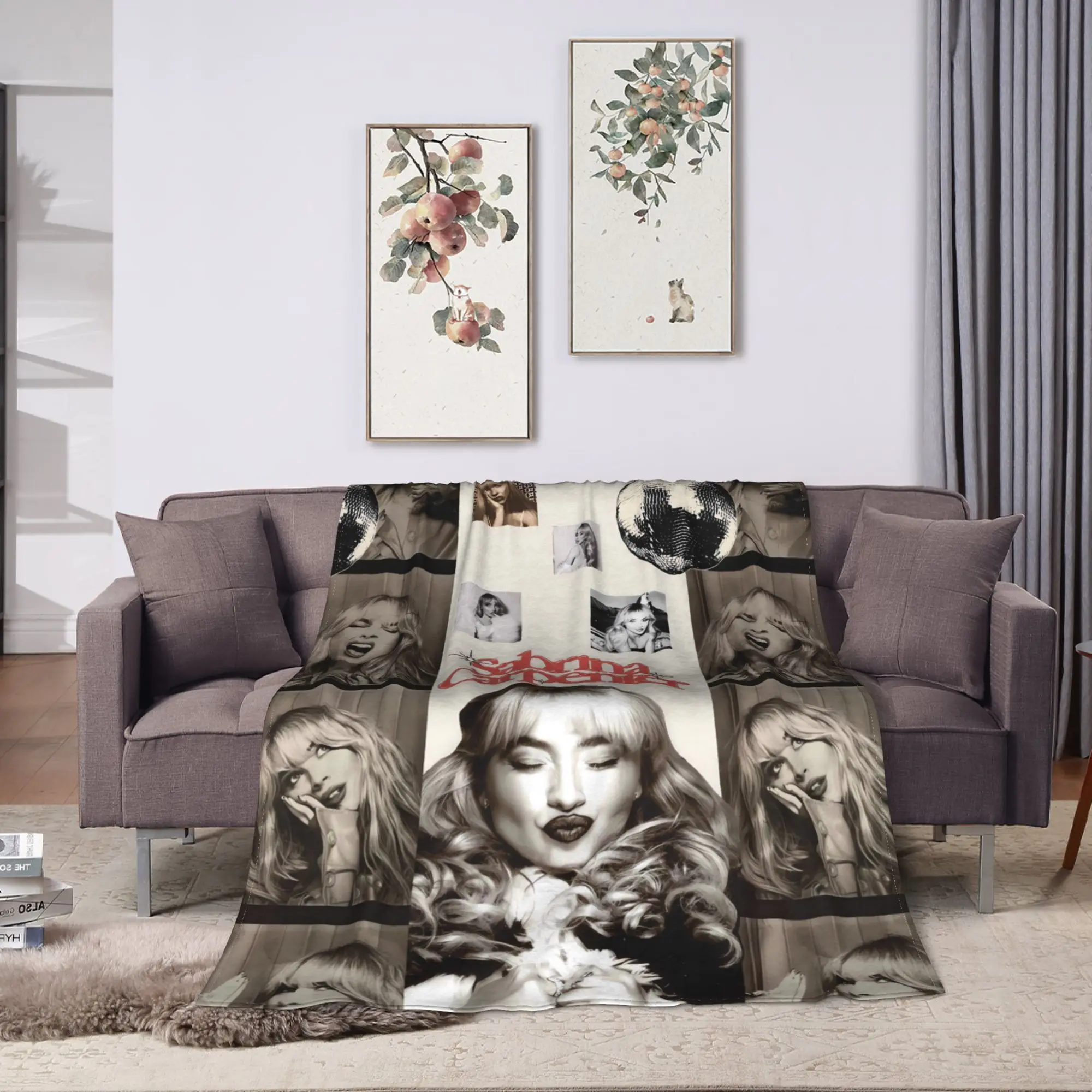 Sabrina Caprenter Singer Blanket Quality Warm Soft  Bedding Throws Winter Decorative Bedroom Street Trend Bedspread