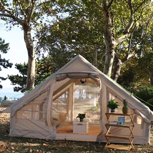 Şişme çadır, açık havada kamp yapmak için büyük çadırlar, su geçirmez ve güneş kremi, bir aile yemeği, 3 ila 4 kişi 8 en çok satan, zıplamaya çalışıyor-no. 1