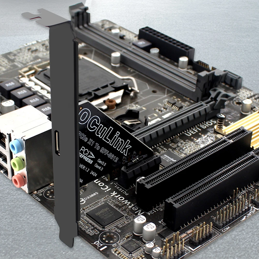 PCIe To SFF 8611&8612 Adapter Card PCIe 4.0 to Oculink Adapter PCI Express To SFF-8612 Expansion Card Adapter for Windows/Linux