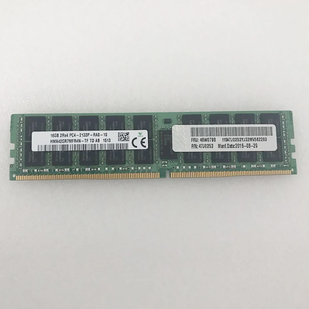 1PCS For IBM RAM X3650 M5 X3850 X6 46W0798 46W0796 47J0253 16GB DDR4 2133 ECC REG Server Memory