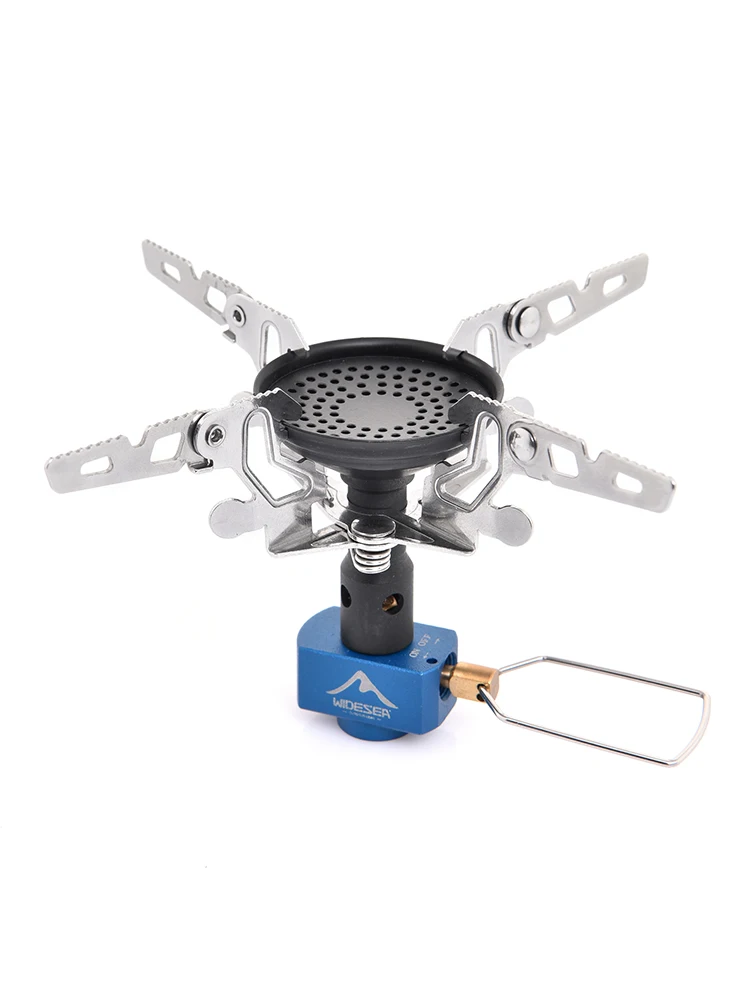 Widesea Tragbarer Camping-Gaskocher, 3300 W, ultraleicht, 92 g, Aluminiumlegierung, Rucksackkocher mit Tragetasche für Outdoor-Kochen, Hiki