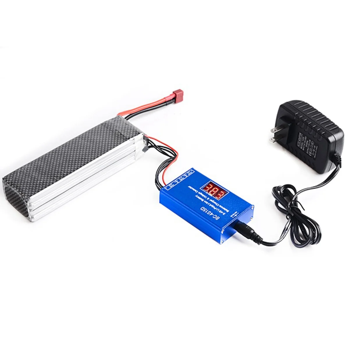 BC-4S15D Batterij Lipo Li-Ion Balanslader Spanningsdetector LCD Digitale Display Balanslader voor RC Batterij EU Plug