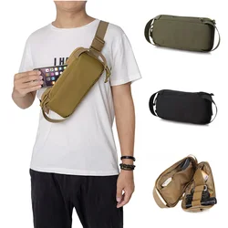 Bolso de hombro de nailon para hombre, mochila de senderismo, al aire libre, mochila de pecho, viajes, ciclismo, Camping, caza, bolsa táctica militar de pesca