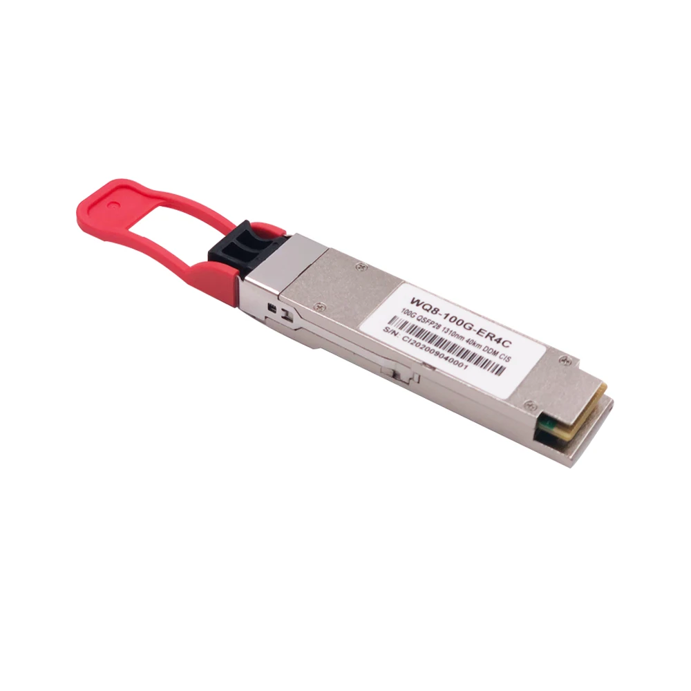 Generic QSFP28-ER4-100G QSFP-100G-ER4L-S QSFP-100G-ER4 100GBASE-ER4 100G QSFP28 1310nm 40km Duplex LC Optical Transceiver Module