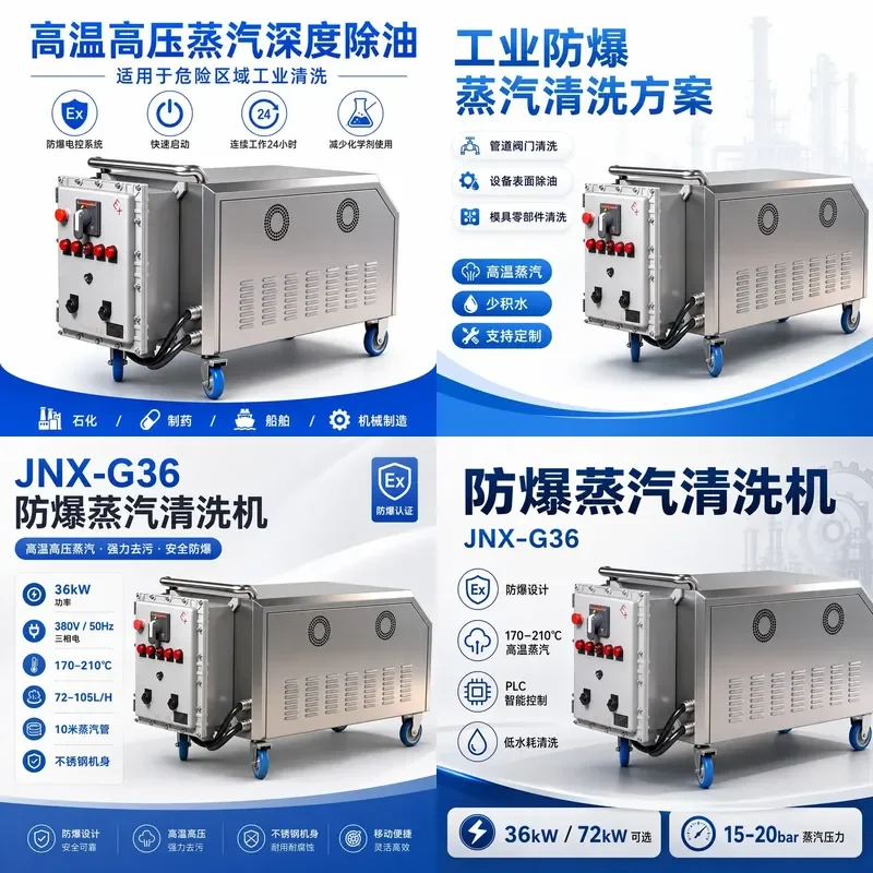 Industrial High Temperature Steam Cleaner High Power High Pressure Cleaning Equipment for Mold Oil Removal