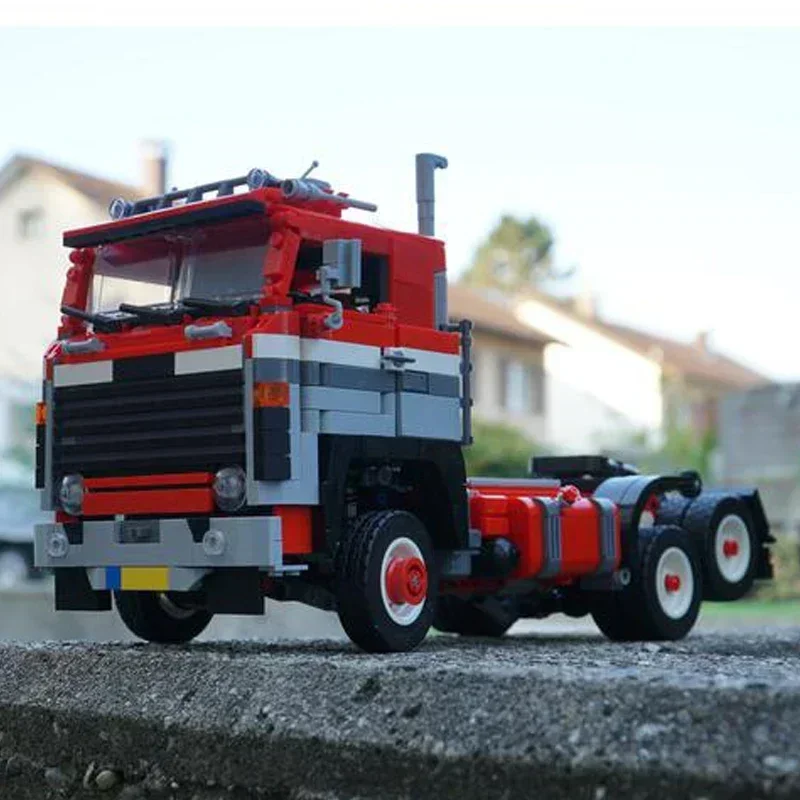 NOWY ciężarówka transportowa 2025 141 V8 6x2 1663 elementy zestaw klocków do samodzielnego montażu, klocki samozaciskowe, prezent urodzinowy